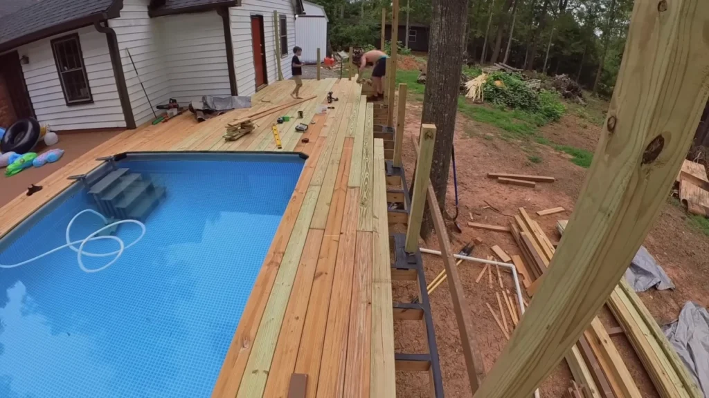 pool deck builder cincinnati 3 pool deck making image