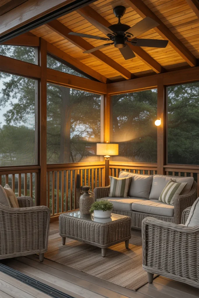 Top 10 Deck Design Ideas for 2026 That Actually Work in Real Backyards 3 Cozy Screened Deck