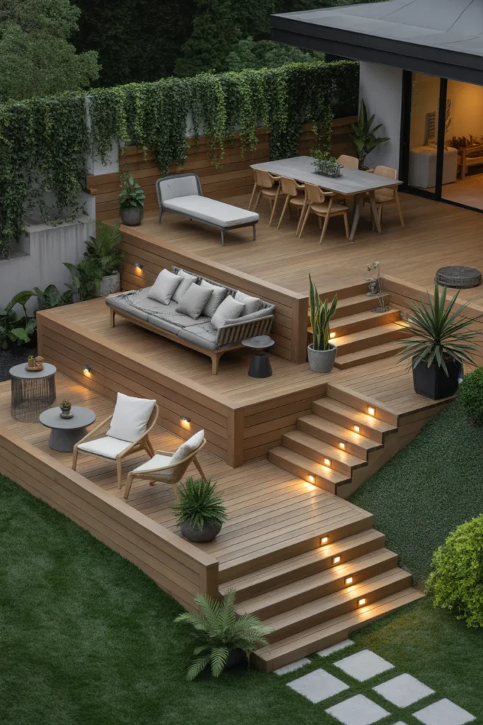 Top 10 Deck Design Ideas for 2026 That Actually Work in Real Backyards 2 Multi-Level Deck Design